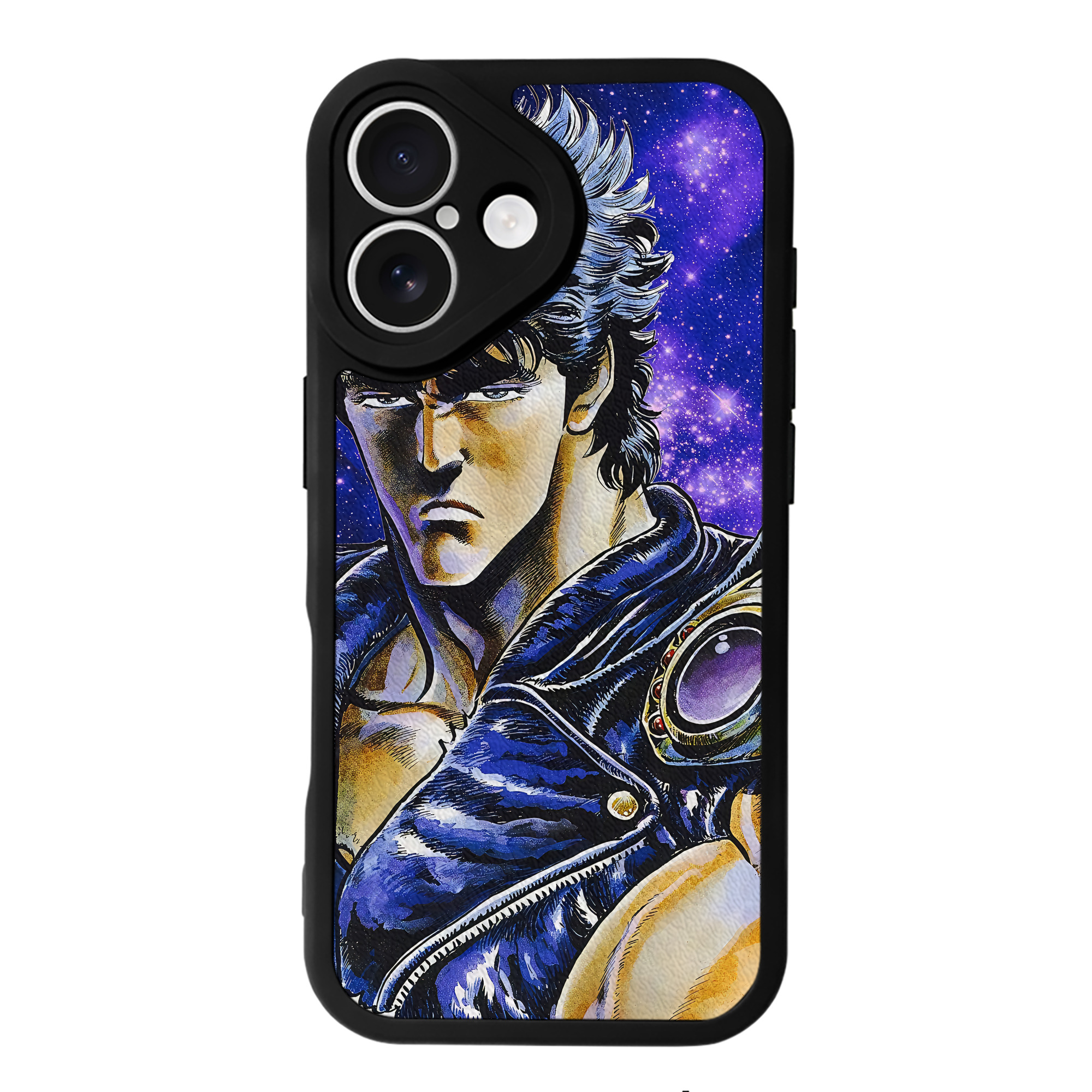 （画像用） 北斗の拳 Fist of the North Star 【iPhone 16シリーズ対応】シリコンスマホケース（レザー調） 材質：シリコン